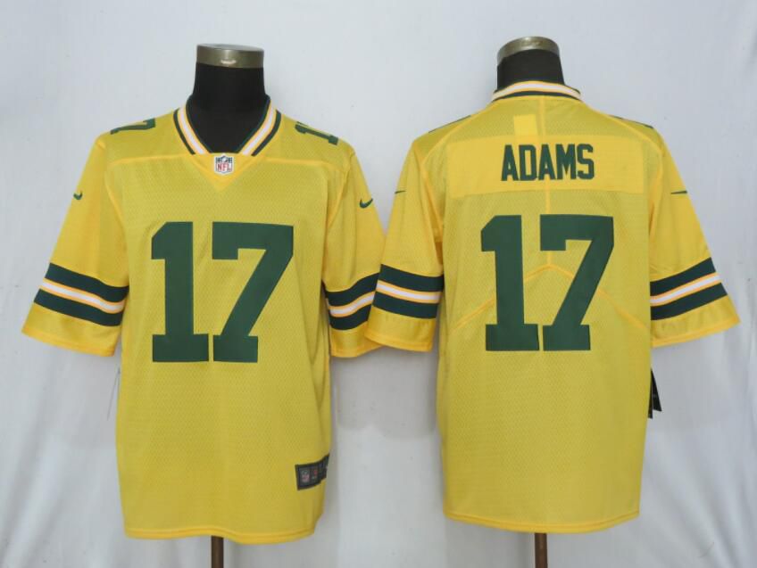 Men Nike Green Bay Packers #17 Adams 2019 Vapor Untouchable  Gold Inverted Legend Limited Jersey->cleveland browns->NFL Jersey